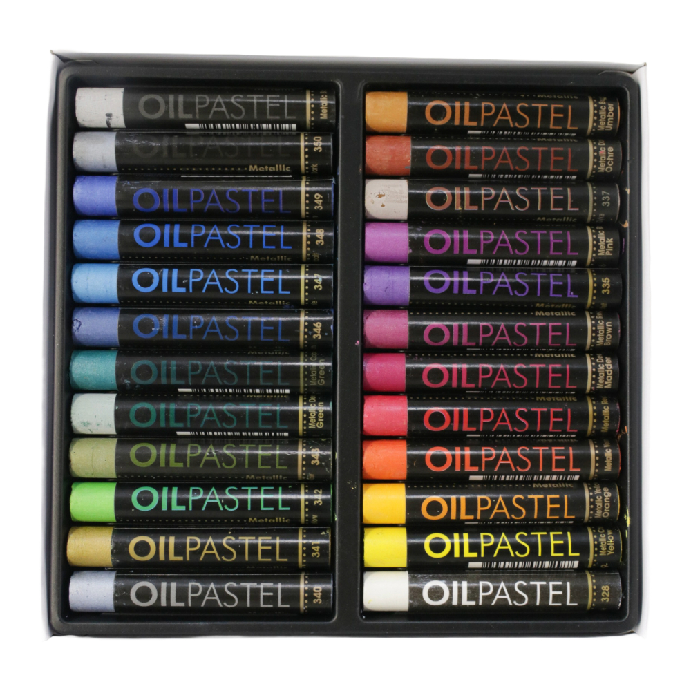 Oil pastels metallic 24