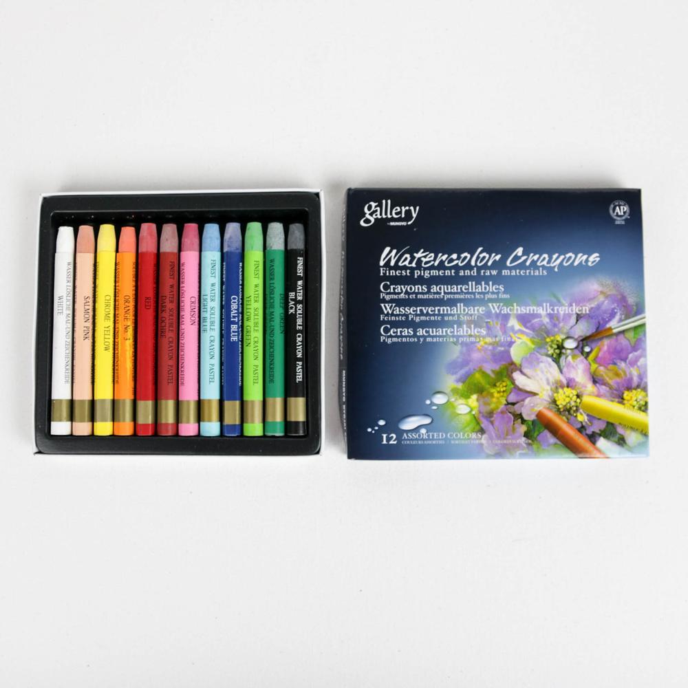 Crayons aquarellables 12