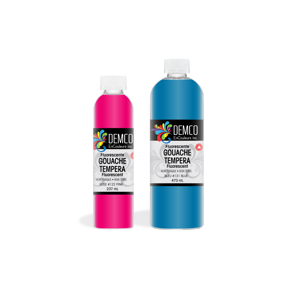 Gouache DEMCO fluorescente - non toxique