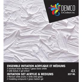 Ensemble initiation acrylique & médiums