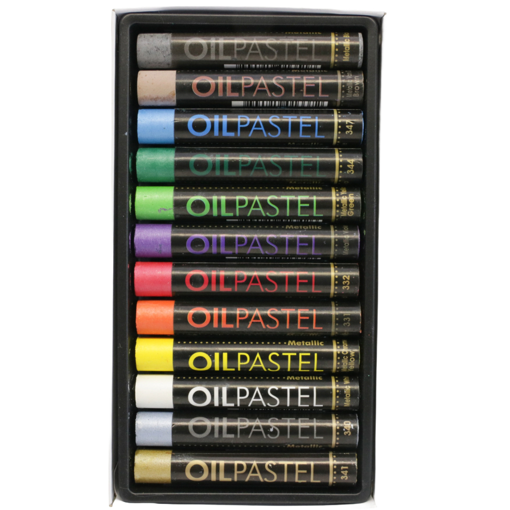 Oil Pastels - metallic.2 set of 12