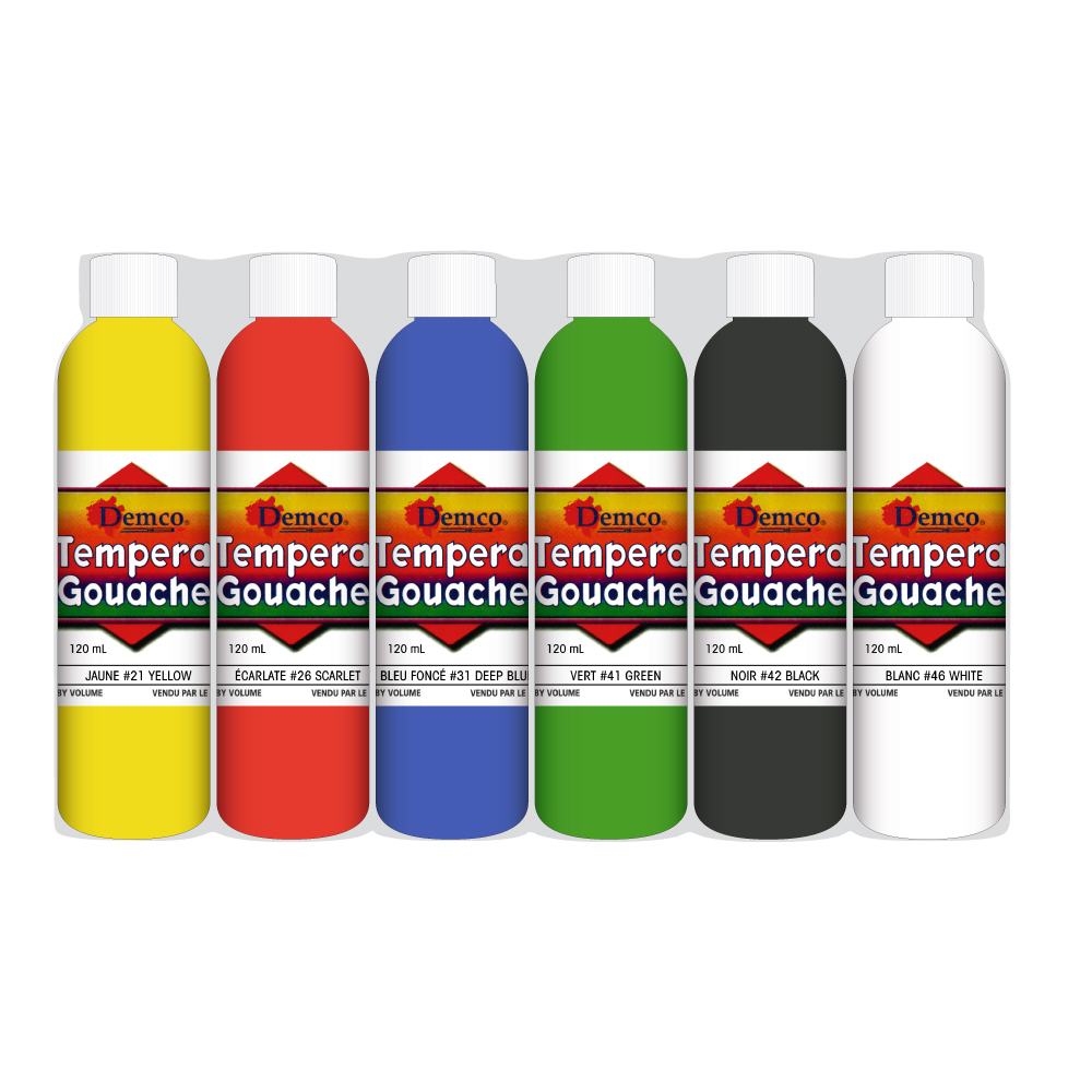 Ensemble gouache DEMCO couleurs assorties